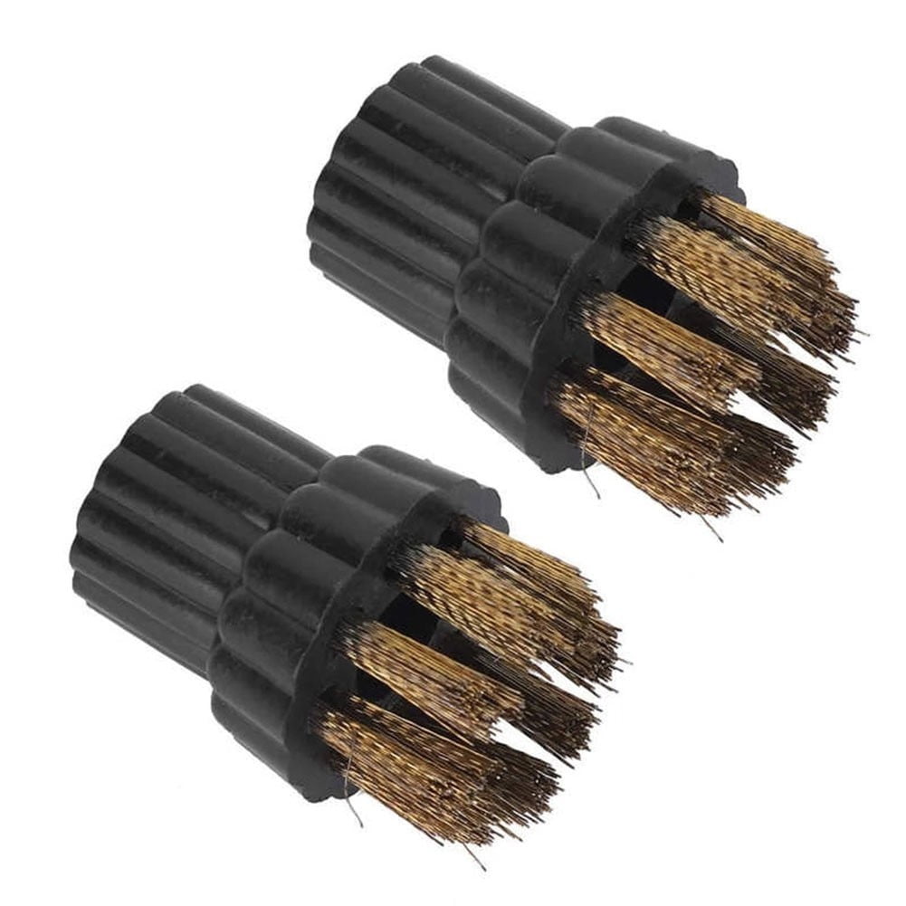 2Pcs Steam Cleaner Brass Brush Head Replacement Parts Fit For Steam Mop