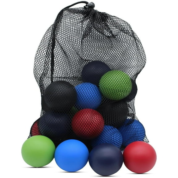 Magicorange Racquetball Balls 20 Pack, High Bounce Rubber Racquetballs with Mesh Bag, Multi-colored