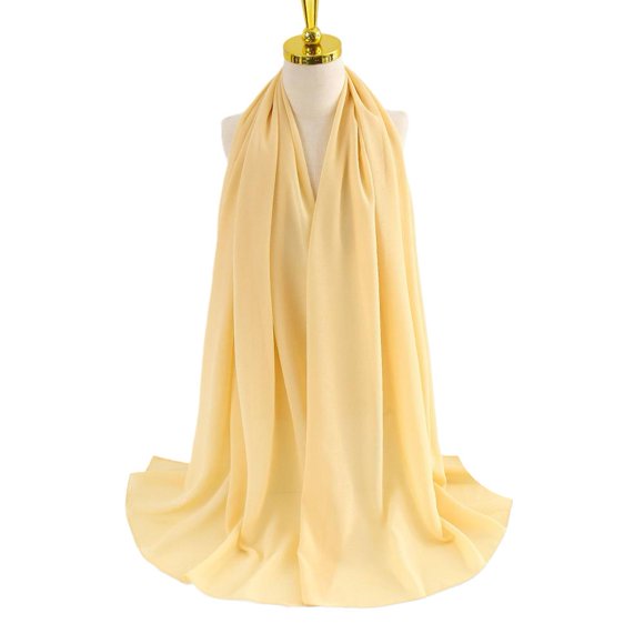 Bonne Quantité Foulard Hijab en Mousseline pour la Tête, Châle d'Été pour Dames. Ajusté 9CO4