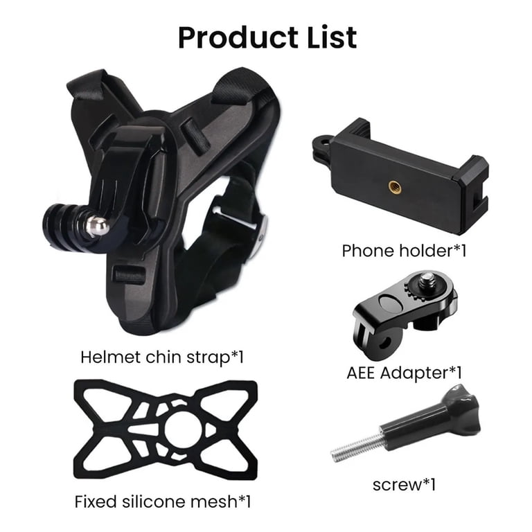 dirt bike helmet go pro mount TELESIN 180 Adjustable Motorcycle Chin for Action Cameras free approach to clicking photos and shooting videos all the while on the move HONGDAK Helmet Mount for GoPro,