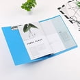 thumbnail image 4 of Double Strong Clips File Folder, Punchless Binder, Office Project Folder, Commercial or School Documents File Folder, for Letter Size or A4 Size, 100 Sheet Capacity, Blue, 4 of 8