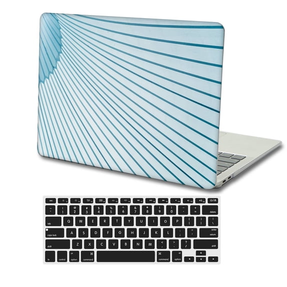 KSK KAISHEK Protective Case Hard Cover Compatible MacBook Pro 16"( XDR Display & Touch ID, 2019 - 2020) + Black Keyboard Cover Model A2141, Type C Purple series 0559