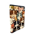thumbnail image 1 of Funda Porta Libros de Tela Gatos en Mosaico "Miauzaico", 1 of 3