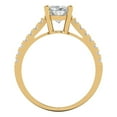 thumbnail image 4 of Clara Pucci 14K Yellow Gold 2.21ct WhiteSapphire Solitaire with Accents, 4 of 7
