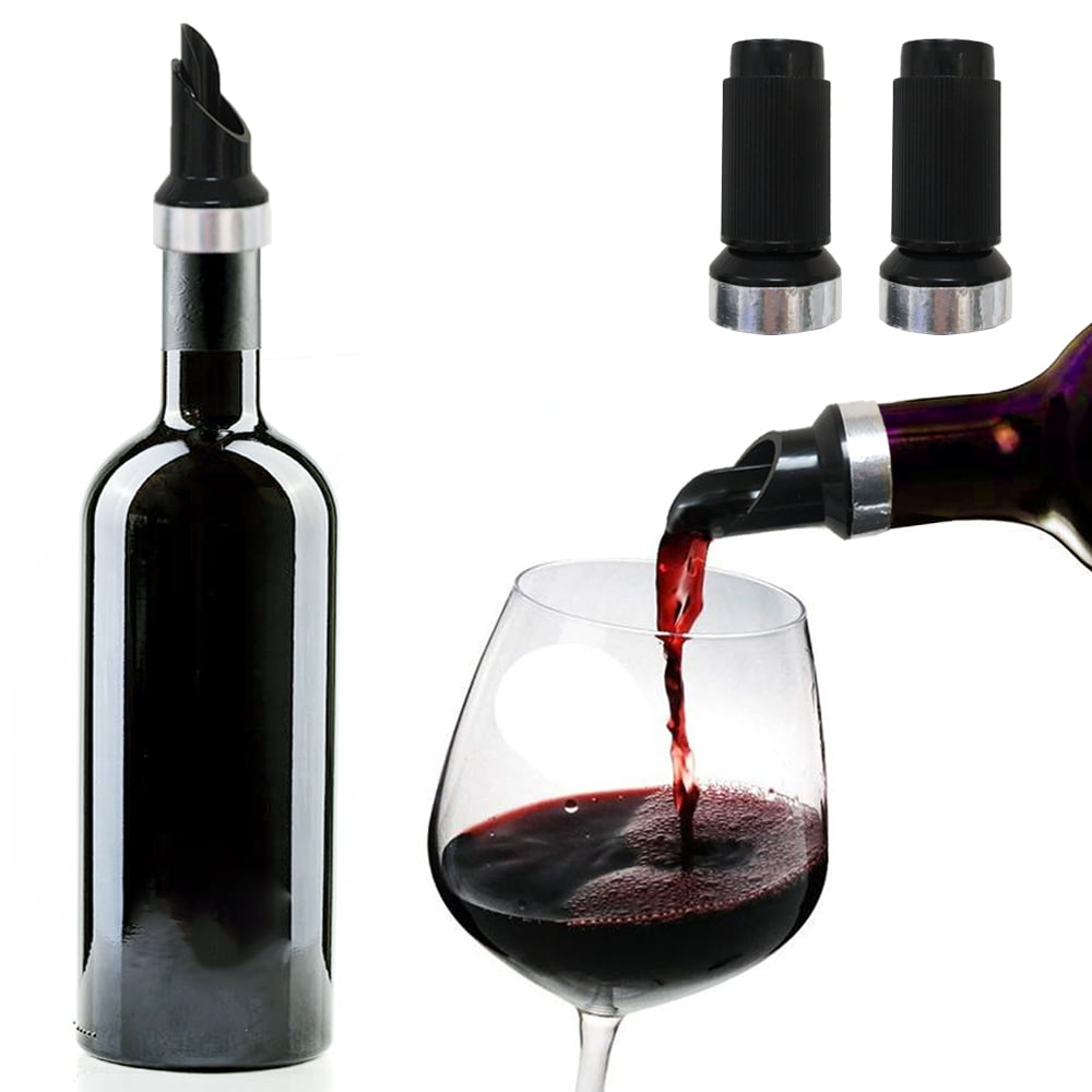 LED Liquor Cocktail Pourer Flow Wine Bottle Pour Spout Stopper Dispenser Cap