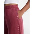 thumbnail image 4 of No Boundaries Mineral Wash Studded Sweatpants, 31" Inseam, Women's XXS-XXL, 4 of 5