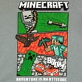 thumbnail image 3 of Camiseta Minecraft para niños, paquete de 3 unidades, Steve, Creeper, esqueleto, talla 5/6, 3 of 9