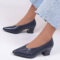 thumbnail image 1 of Sandalias Mujer Casual Cuadrado Tacón alto Sexy Serpiente Patrón Punta estrecha Zapatos de color sólido Wmkox8yii nm4101, 1 of 3