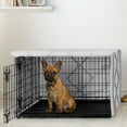 thumbnail image 2 of Sweet Jojo Designs Boho Fringe White and Grey Dog Crate Kennel Cover 30in., 2 of 6