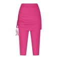 thumbnail image 4 of Versatile Quarter Length Ruched Skirt Pant for Women Daily Casual Wear Yoga Practice Comfortable Stretch Fabric Easy Care Machine Washable Spring Summer, 4 of 7