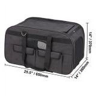 KFFKFF Cat Carrier with Wheels Rolling Pet Carrier with Handle 35 lbs Black for Cat Dog Small Medium Animals Kitten Puppy
