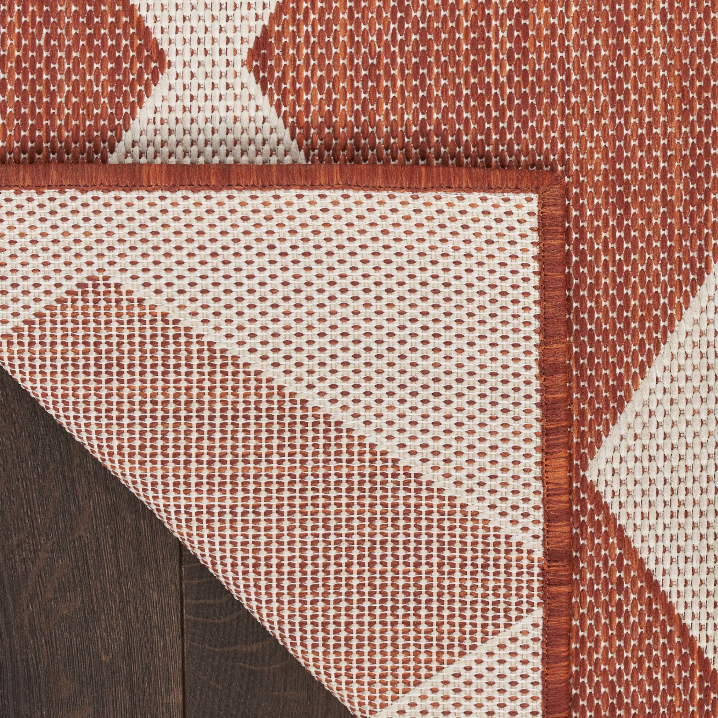 Nourison Positano Indoor/Outdoor Terracotta 5' x 7' Area Rug (5x7)