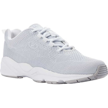 

Women s Propet Stability Fly Sneaker White/Silver Knit Mesh 7.5 B