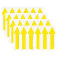 thumbnail image 1 of Uxcell Paquete de 4 Etiquetas Adhesivas Flecha Impermeables de 4 x 1 pulgadas para Marcado de Paredes/Señal de Tráfico [Amarillo], 1 of 6