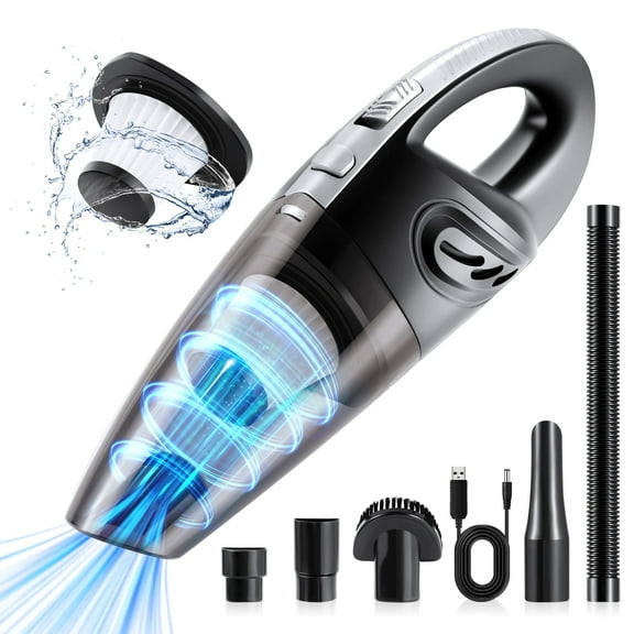 Hotsee Cordless Handheld Vacuum with 7KPA Powerful Suction, Portable Rechargeable Car Vacuum Cleaner for Car Home Pet