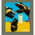 thumbnail image 2 of Beetlejuice Sandworm Desert Door Adult Olive Long Sleeve Hoodie-3XL, 2 of 3