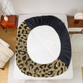 thumbnail image 5 of jejeloiu Jungle Leopard Cheetah Bed Sheets,Gold Sequin Print King Sheets,Modern Minimalsit Aesthetic Sheet Set For Girls Teens,Breathable Home Decor,4pcs, 5 of 7