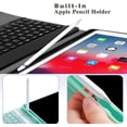 thumbnail image 2 of Estuche para teclado Bluetooth para Ipad Funda delgada desmontable Portalápices incorporado brillar Electrónica, 2 of 4