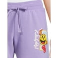thumbnail image 4 of Pac-Man Women's Juniors Graphic Fleece Shorts, 4 of 5