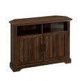 thumbnail image 5 of Walker Edison Two-Door Corner TV Stand for TVs up to 48", Dark Walnut, 5 of 10