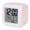 Blush, Rose, Pastel, variant on Navy Blue Ombre Digital Alarm Clock for Bedrooms,Smart LED Alarm Clock with 7 Color Changing Night Light,Farmhouse Blue Gradient Color Aesthetic Silent Wake Up Clocks for Sleep Study 3.2"x3.2"