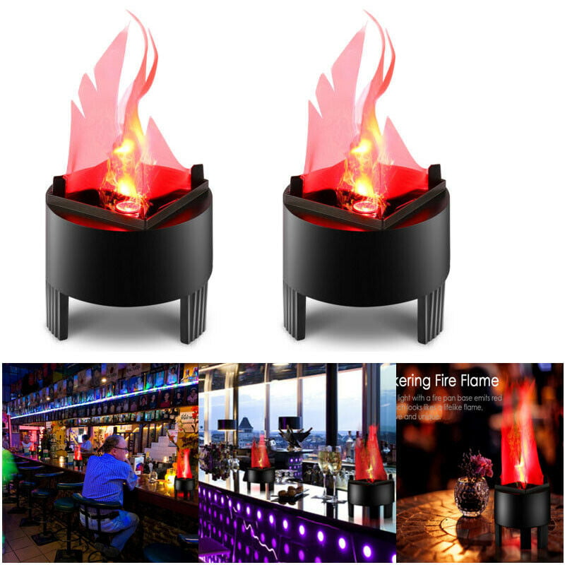 STANDING FLAME FIRE LIGHT LAMP flaming novelty lightup moving fake flames lights 