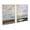 White, variant on Kate and Laurel Sylvie Carolina Sunset Diptych Framed Canvas Wall Art Set by Mary Sparrow, 2 piece 18x24 White, Natural Beach Landscape Art Set for Home Wall Decor