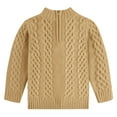 thumbnail image 2 of Sherrylily Toddler Boys Cable Knit Sweater Zipper Long Sleeve Fall Winter Knitwear Pullover, 2 of 6