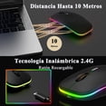 thumbnail image 4 of Mouse LED Recargable Fotgear Ergonómico Silencioso con Receptor USB para Dispositivos Inteligentes, 4 of 9