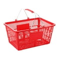 thumbnail image 1 of simhoa Panier d'Achats Ergonomique Portable Panier d'Épicerie pour Légumes Jouets Garde-Robe Rouge, 1 of 8