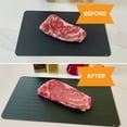 thumbnail image 2 of Bandeja para descongelar - Descongela los alimentos congelados de forma rápida y natural - Tamaño grande - Mantiene el sabor original de los alimentos - Aluminio antiadherente, 2 of 5