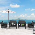 thumbnail image 1 of Gymax Set Of 8 Outdoor Patio Rattan Furniture Set Cushioned Sofa Coffee Table Garden Deck, 1 of 10