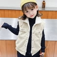 thumbnail image 5 of Chaleco acolchado cálido con capucha para niña y niño, chaleco aislante con forro de franela suave, 5 of 5