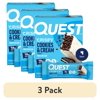 (3 pack) Quest Crispy Protein Bar, Cookies & Cream Flavor, Protein Rich, Low Sugar, 4 Count