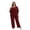 Red, variant on WBQ Womens Soft Pajama Set Short Sleeve Pajama Tops & Long Pajama Pants Two Piece Lounge Sets Sleepwear