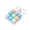 A003- Style C, variant on Fidget Toy - Russian Block Test Switch Keyboard Keychain, Stress Relief for Office Workers, Students, Anxiety Relief for Adults, Keychain for Bags Keys - Unisex, One Size