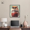 thumbnail image 3 of Hamster with Mask Canvas Cute Animal Art by Art Remedy, Black Frame, 20" x 24", 3 of 7