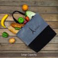 thumbnail image 4 of Las bolsas de asas grandes respetuosas del medio ambiente del viaje para las mujeres para ir de compras,La bolsa de asas de la lona con la cremallera, 4 of 5