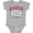 AC-Heather Grey, variant on Chicago Illinois City Boys or Girls Baby Bodysuit