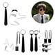 thumbnail image 5 of Secret Agent Costume Accessories With Earpiece Glasses and Neck Tie Halloween Cosplay Costumes For Adult Kid Cosplay, 5 of 5