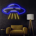 thumbnail image 4 of C-craft Space UFO Neon Sign Kids Room Decor Led Sign Bedroom Wall Decor House Decor Gift, 4 of 5