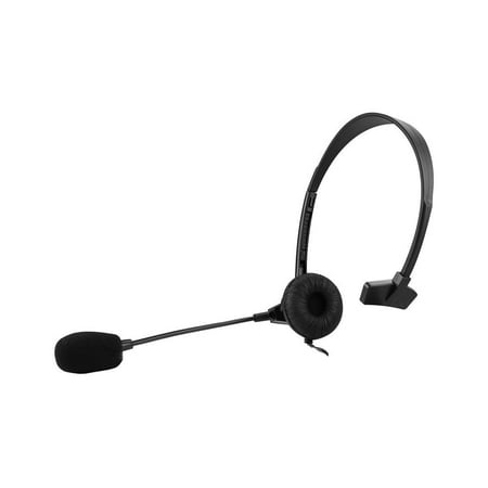 Cellet 3.5mm Wired Adjustable Hands_Free Overhead Headset Mono with Built In Boom Microphone for Apple iPhone_ Samsung_ PC_