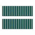 thumbnail image 2 of Geometric Bench Cushion Set of 2, Grungy Background Print with Vertical Stripes and Little Dots, Standard Size Foam Pad and Decorative Cover, Dark Teal Yellow, by Ambesonne, 2 of 4