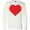 AA-White, variant on Inktastic Red Heart Long Sleeve T-Shirt