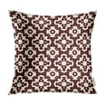 thumbnail image 1 of BOSDECO Ancient Mosaic Floral Eclectic Ceramic Ethnic Symmetric Geometric Pattern Vintage Pillow Case Pillow Cover 18x18 inch, 1 of 1