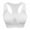 White, variant on Deepwonder Women Racerback Sports Bras - Removable Padded Seamless High Impact Support Workout Yoga Gym Activewear Bra Wire Free Breathable Bra