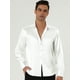 thumbnail image 3 of Camisas de vestir ajustadas de manga larga con cuello de punta de satén para XXL, 3 of 6