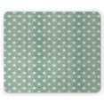thumbnail image 1 of Modern Mouse Pad, Stars Pattern on Plaid Pattern Background in Classic Style Simplistic Artwork Print, Rectangle Non-Slip Rubber Mousepad, Green Grey, by Ambesonne, 1 of 2