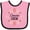 Pink and Black, variant on Inktastic Cousin Crew with Pink Flowers Girls Baby Bib