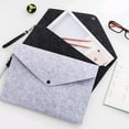 thumbnail image 3 of Opolski Felt Envelope A4 File Pocket Document Bag Holder Organizer School Office Supply, 3 of 8